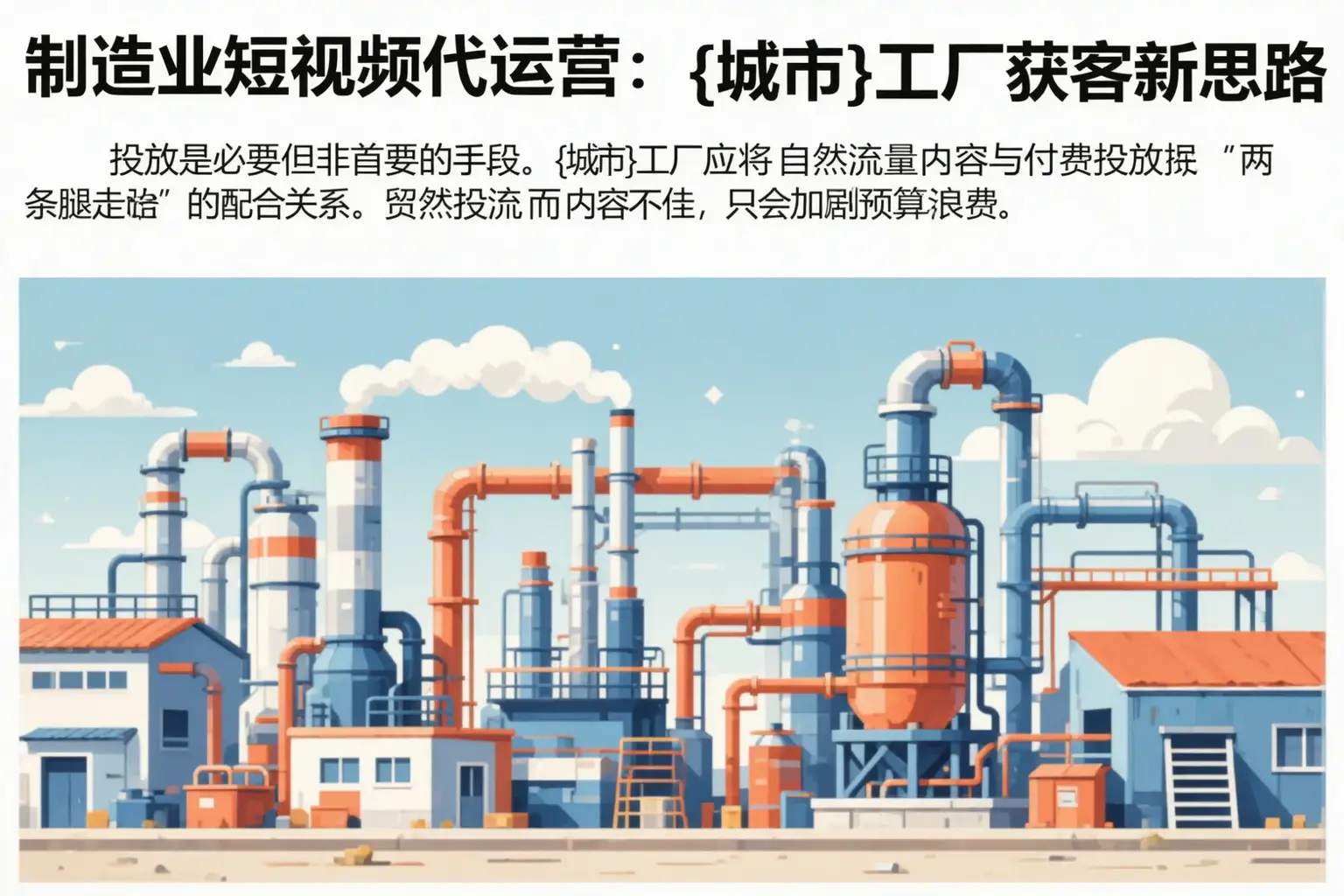 制造业短视频代运营：新县工厂获客新思路
